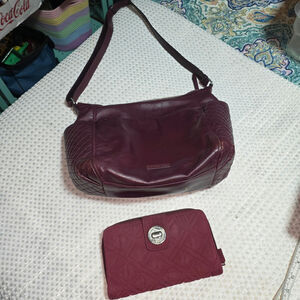 VERA BRADLEY SHOULDER BAG & WALLET SET